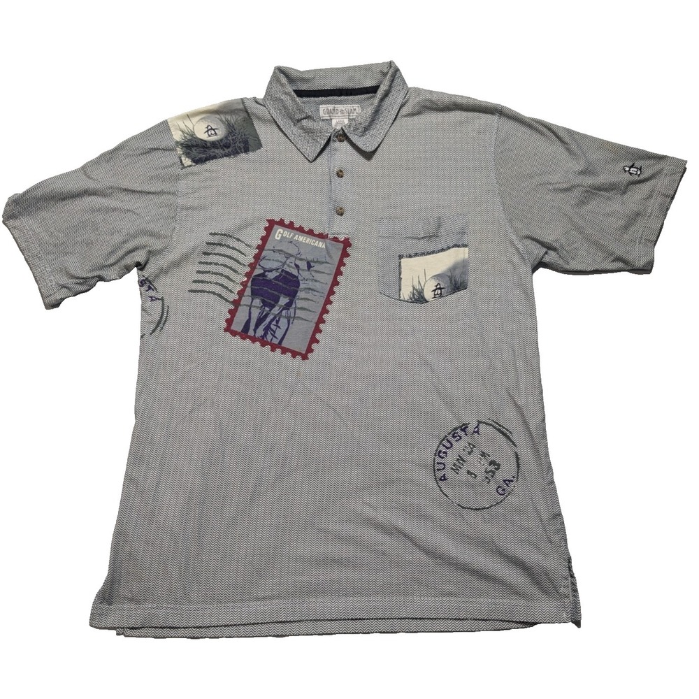 VTG Grand Slam Munsingwear - Men Large AUGUSTA GA GOLF AMERICANA Polo Golf Shirt